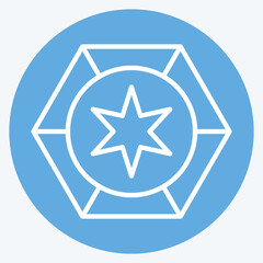 Icon Astrology. related to Astrology symbol. blue eyes style. design editable