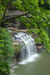 The Pandav Falls is a waterfall in the Panna district in the Indian state of Madhya Pradesh