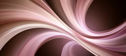 Beautiful Abstract Smooth Golden Brown And Pink Waves Background. Abstract Graphic Design