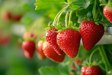 A bright greenhouse with vertically stacked plants promoting efficient growth and sustainable farming
