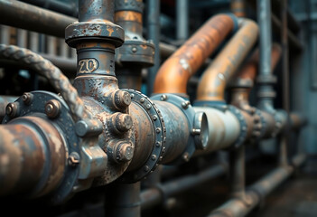 bunch of pipes that are next to each other