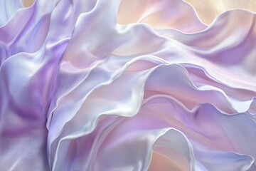 Obraz premium Delicate, flowing silk fabric in pastel hues.