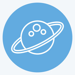 Icon Space. related to Astrology symbol. blue eyes style. design editable