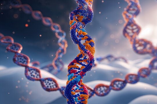 Helix Paradigm Exploring the Essence of Life Through Molecular Design and 3D Representation