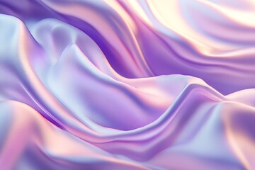 Close-up view of a smooth, flowing, purple fabric.