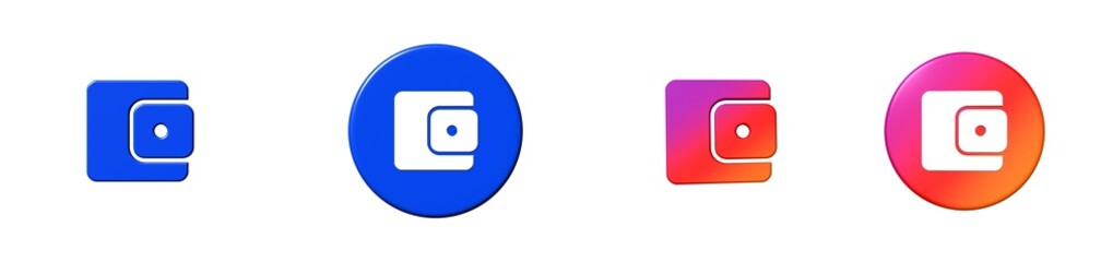 account balance wallet business payments 3D icon