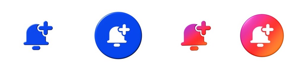 add bell interface essential 3D icon