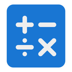 Obraz premium Symbol set illustrating basic mathematical operations for educational materials, apps, or websites.