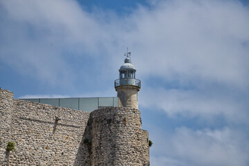 Lighthouse of the castle of Santa Ana in the town and municipality of Castro-Urdiales (Spain), is located on the southeast tower of the castle. It was lit for the first time on November 19, 1853.