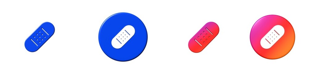 bandaid bootstrap 3D icon