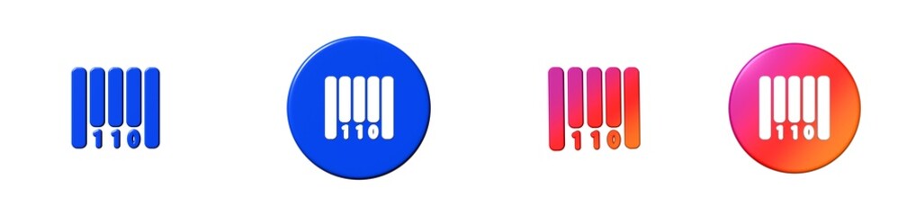 barcode sales 3D icon