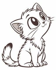 vector illustration of a cat