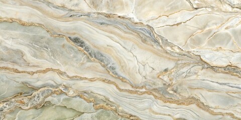 Naklejka premium Elegant Swirls of Creamy Beige and Gold Marble Texture A Luxurious Background Image