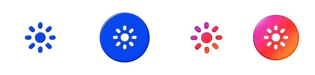 brightness interface essential 3D icon