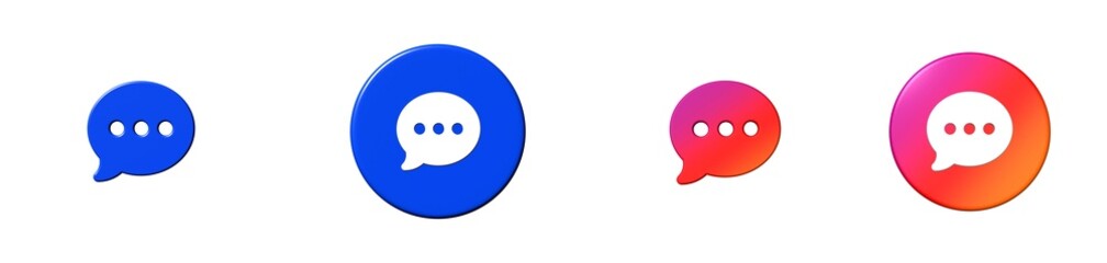 chat contact us 3D icon