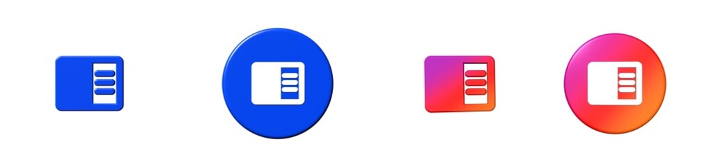 Fototapeta premium chrome reader mode common actions 3D icon