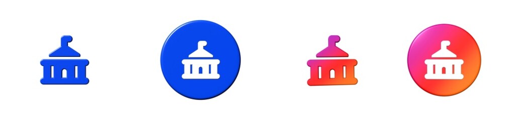 city map travel 3D icon