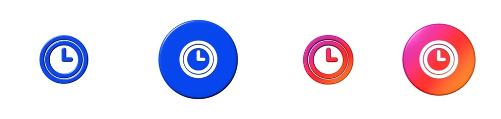 clock birthday 3D icon