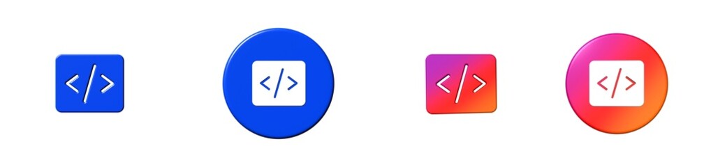 code phosphor 3D icon