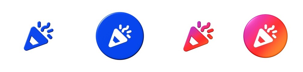 confetti phosphor 3D icon