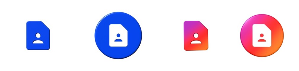 contact page text formatting 3D icon