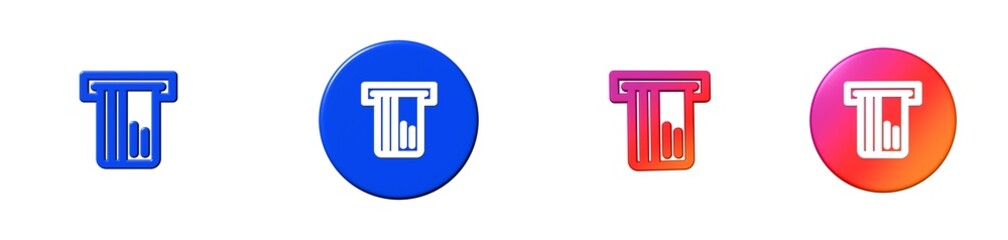 credit card banking 3D icon