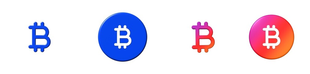 currency bitcoin business payments 3D icon
