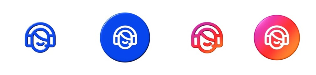 customer support web store 3D icon