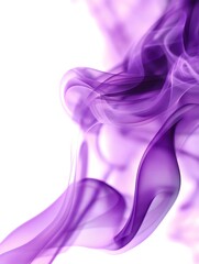 Obraz premium Dense purple smoke tendrils curling abstract background macro detail ethereal environment close-up viewpoint