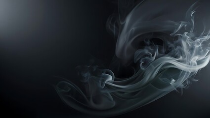 smoke on black background