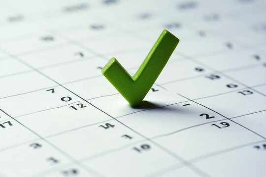 Marked date on calendar