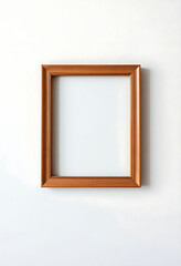 wooden picture frame hanging on a wall