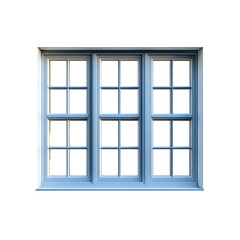 Fototapeta premium Triple Pane Window with Traditional Design, Architectural Element, 3D Render