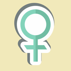 Obraz premium Sticker Venus Astrology. related to Astrology symbol. design editable