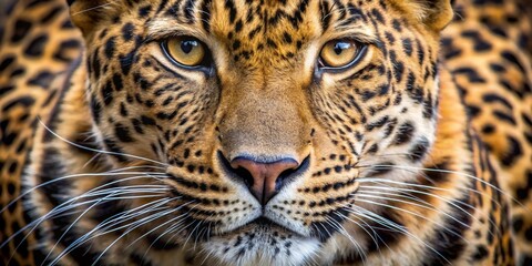 Obraz premium A Close-Up Portrait of a Wild Cat with Strikingly Intense Eyes and a Beautifully Detailed Coat