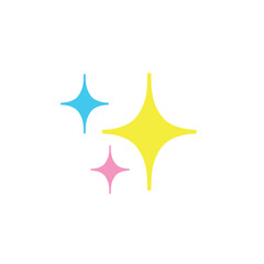 sparkles sparks glitter star shine emoji vector symbol sign icon illustration