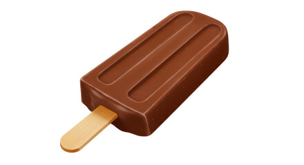 Isolated Chocolate Popsicle