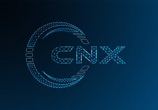 CNX low poly letter logo vector design. CNX lower poly logo design.