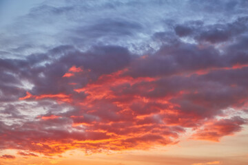 Vibrant Orange and Purple Sunset