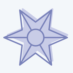 Icon Star Astrology. related to Astrology symbol. two tone style. design editable