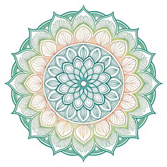 Intricate Black and White Mandala Design for Yoga, Meditation, and Decorative Art