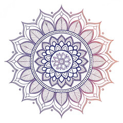 Intricate Black and White Mandala Design for Yoga, Meditation, and Decorative Art