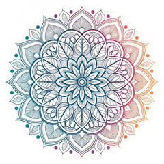 Intricate Black and White Mandala Design for Yoga, Meditation, and Decorative Art