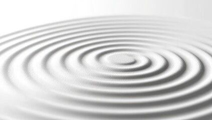 Fototapeta premium Abstract white concentric circles ripple effect
