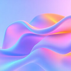 Abstract waves with pastel colors