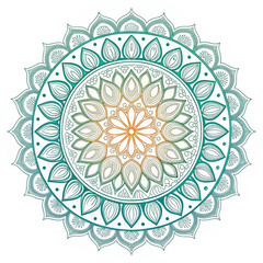 Intricate Black and White Mandala Design for Yoga, Meditation, and Decorative Art
