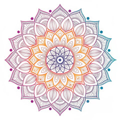 Intricate Black and White Mandala Design for Yoga, Meditation, and Decorative Art