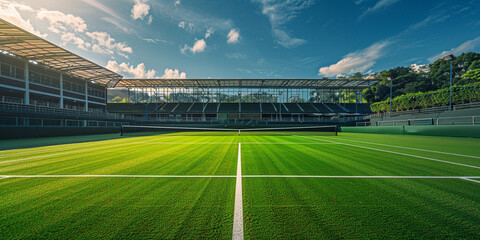 Sunlit Silence: A Perfect Day on the Court