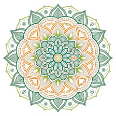 Intricate Black and White Mandala Design for Yoga, Meditation, and Decorative Art