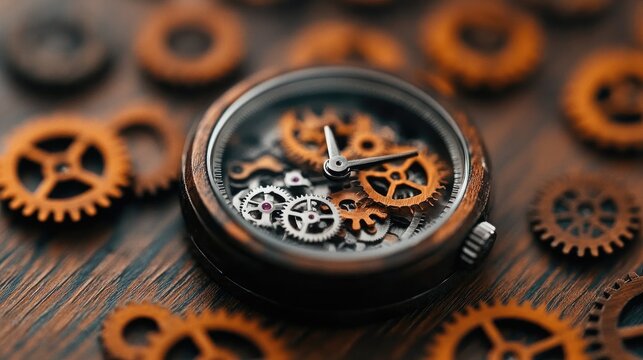 A watchmaker assembling the tiny gears of a luxury timepiece